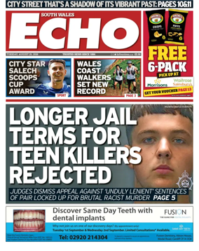 Cover of South Wales Echo