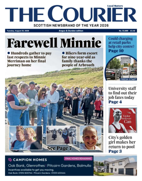 Cover of The Courier & Advertiser (Angus and Dundee)