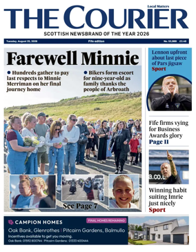 Cover of The Courier & Advertiser (Fife Edition)