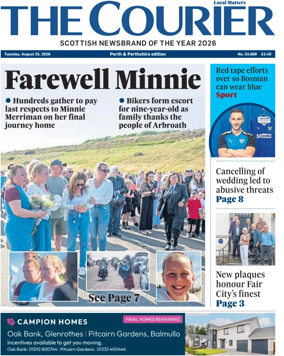 Cover of The Courier & Advertiser (Perth and Perthshire Edition)