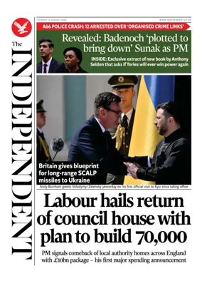 Cover of The Independent