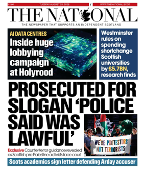 Cover of The National (Scotland)