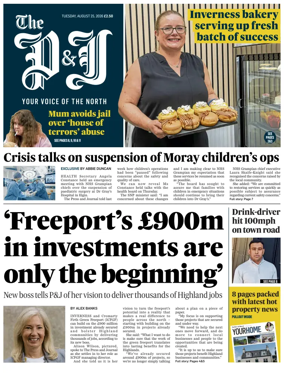 Cover of The Press and Journal (Inverness Highlands and Islands)
