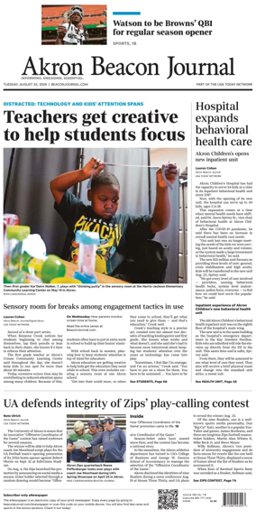 Cover of Akron Beacon Journal