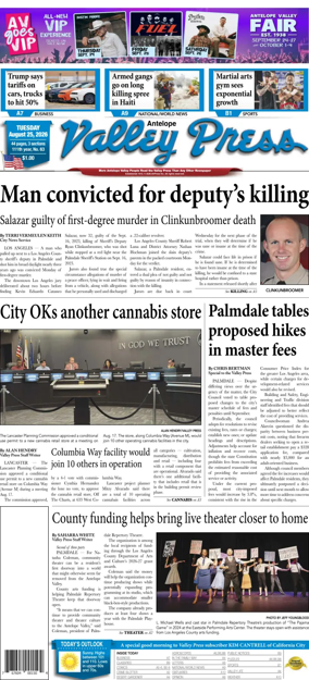 Cover of Antelope Valley Press