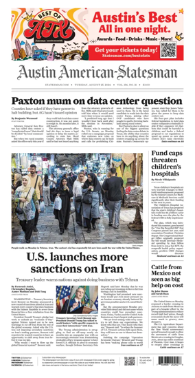 Cover of Austin American-Statesman