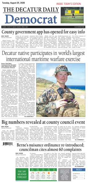 Cover of The Decatur Daily Democrat