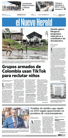 Cover of El Nuevo Herald