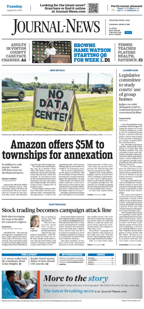 Cover of Hamilton Journal News