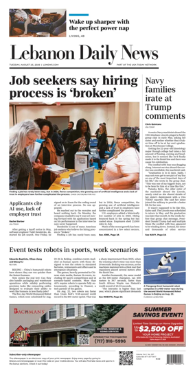 Cover of Lebanon Daily News