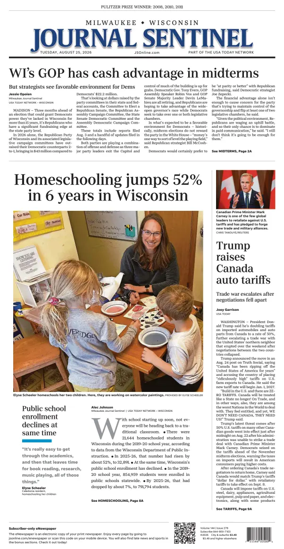 Cover of Milwaukee Journal Sentinel