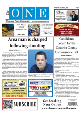 Cover of Observer News Enterprise