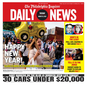 Cover of Philadelphia Daily News