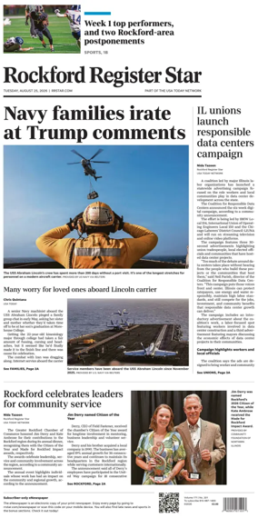 Cover of Rockford Register Star