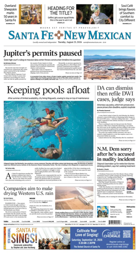 Cover of Santa Fe New Mexican