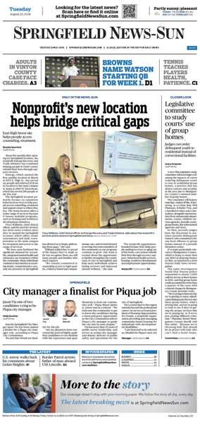 Cover of Springfield News-Sun