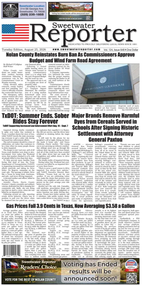 Cover of Sweetwater Reporter