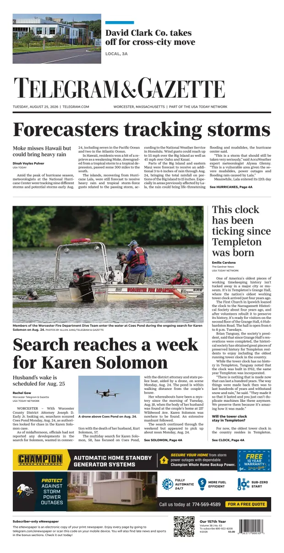 Cover of Telegram & Gazette