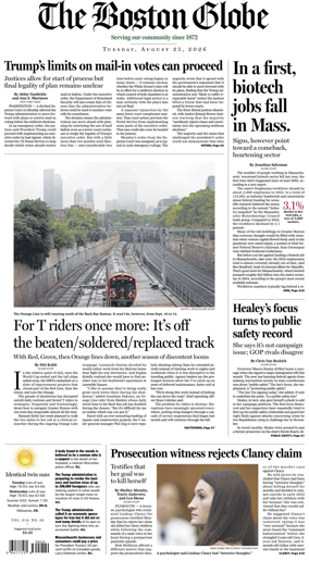 Cover of The Boston Globe