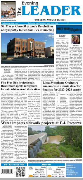 Cover of The Evening Leader
