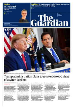 Cover of The Guardian (USA)