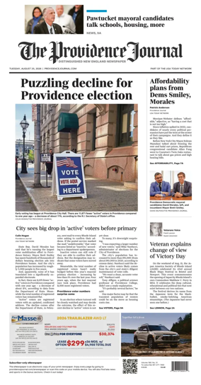 Cover of The Providence Journal