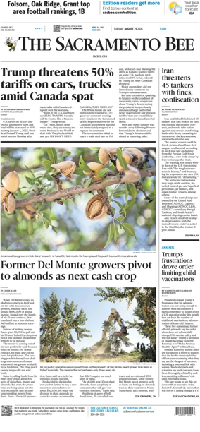 Cover of The Sacramento Bee
