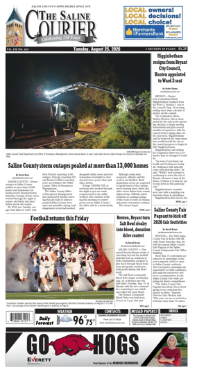 Cover of The Saline Courier