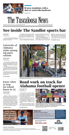 Cover of The Tuscaloosa News