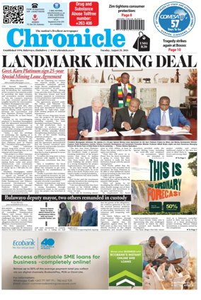Cover of Chronicle (Zimbabwe)