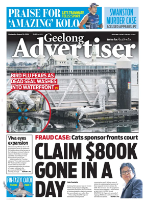 Cover of Geelong Advertiser