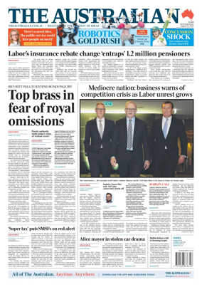 Cover of The Australian