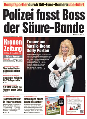 Cover of Kronen Zeitung