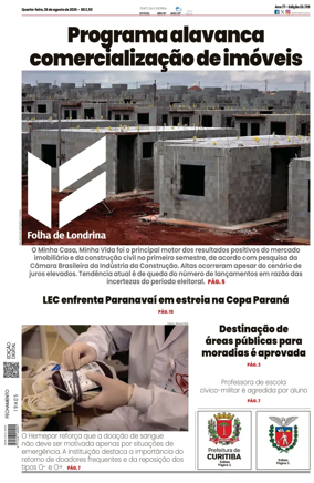 Cover of Folha de Londrina
