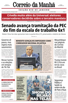 Cover of Jornal Correio da Manha
