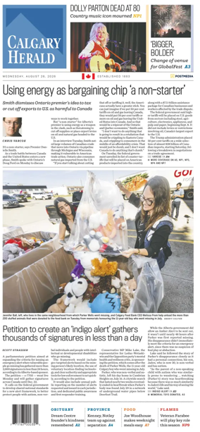 Cover of Calgary Herald