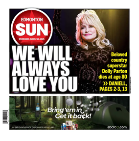 Cover of Edmonton Sun