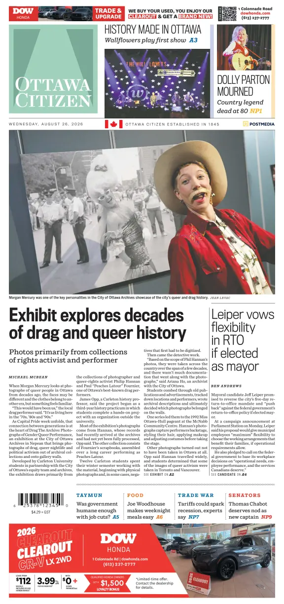 Cover of Ottawa Citizen