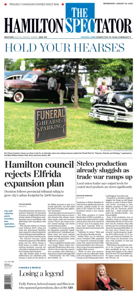 Cover of The Hamilton Spectator