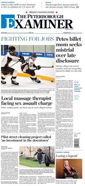 Cover of The Peterborough Examiner