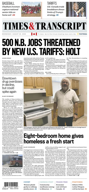 Cover of Times & Transcript