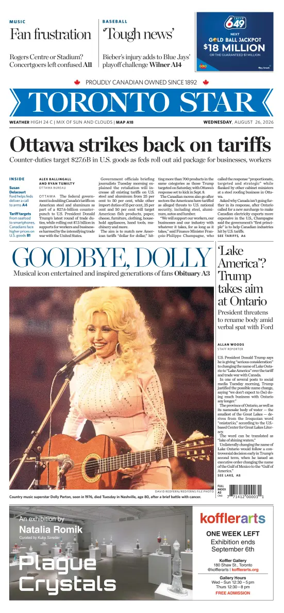 Cover of Toronto Star