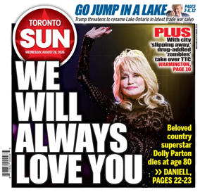 Cover of Toronto Sun
