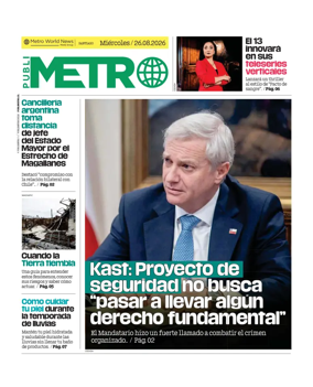 Cover of Publimetro Chile