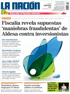 Cover of La Nacion (Costa Rica)