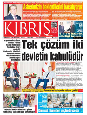 Cover of Kibris Gazetesi