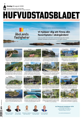 Cover of Hufvudstadsbladet