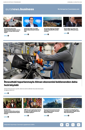 Cover of Euronews Business (Turkish) Compiled Editions