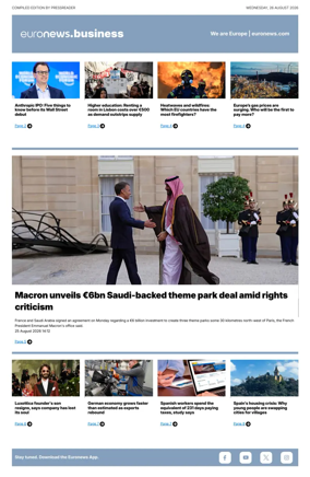 Cover of Euronews Business
