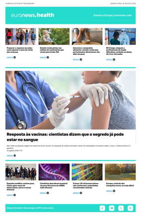 Cover of Euronews Health (Portuguese)